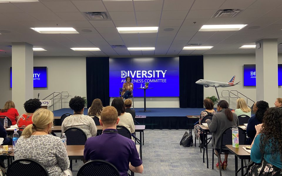 Vanessa Blacknall-Jamison speaking at Envoy HQ