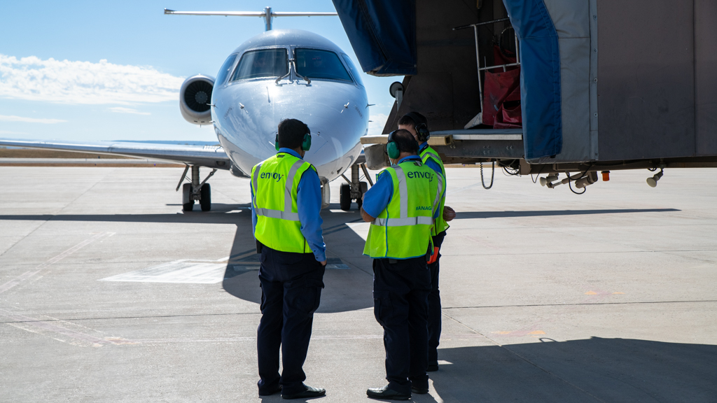 Indianapolis International Airport Ramp Agent And Cabin Appearance